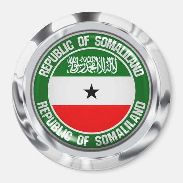 Aimant Emblème rond du Somaliland (Devant)