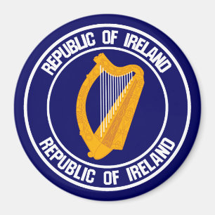 Aimant Emblème rond irlandais
