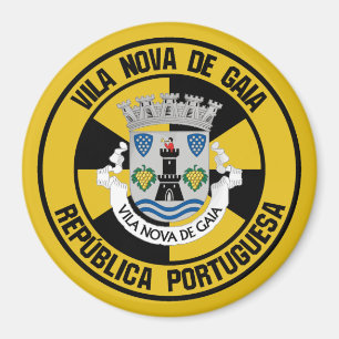 Aimant Emblème rond Vila Nova de Gaia