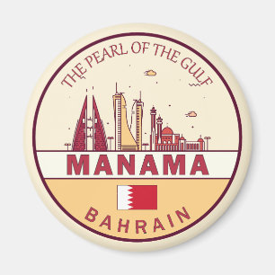 Aimant Emblème Skyline de Manama à Bahreïn