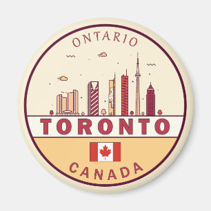 Aimant Emblème Skyline de Toronto Canada