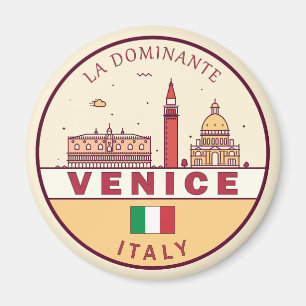 Aimant Emblème Skyline de Venise Italie