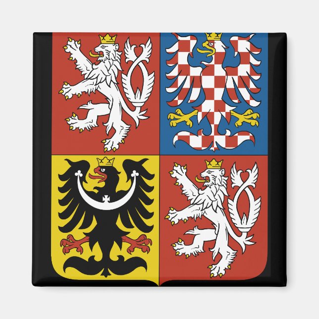 Aimant emblème tchèque (Devant)