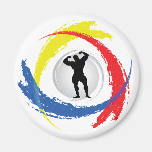 Aimant Emblème tricolore Bodybuilding