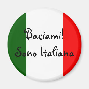Aimant Embrassez-moi ! Je suis italien