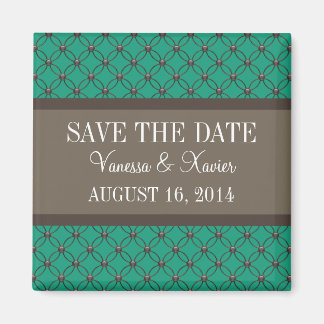 Aimant Emerald Fancy Lattice Enregistrer l'aimant de date