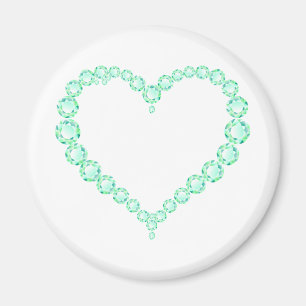Aimant Emerald Jewel Heart