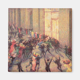 Aimant Émeute dans le puits, 1909 (huile sur la toile)