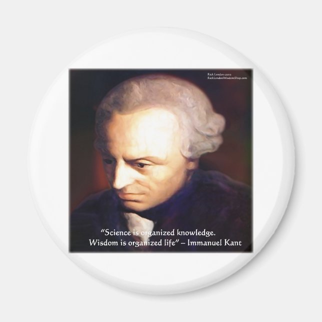 Aimant Emmanuel Kant Science Vs Citation De Connaissances (Devant)