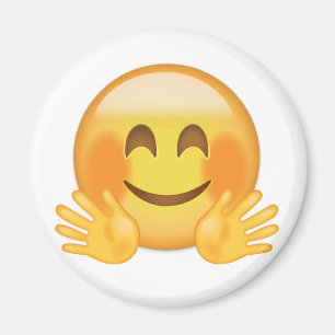 Aimant Emoji du visage dans les bras