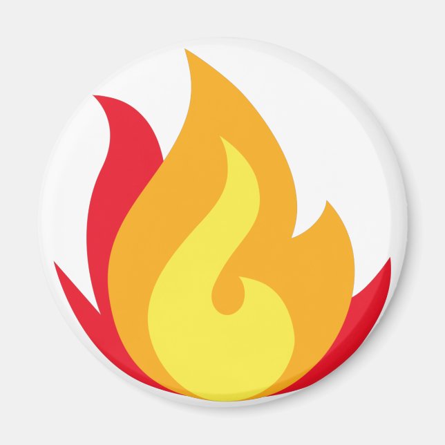 Aimant Emoji Feu  (Devant)