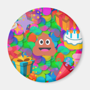Aimant emoji joyeux pod'anniversaire