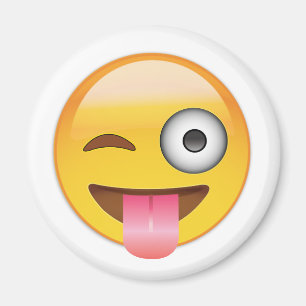 Aimant Emoji - visage avec la langue