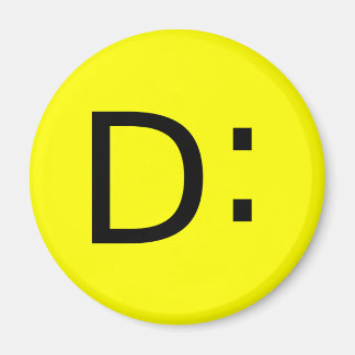 Aimant Emoticon choqué