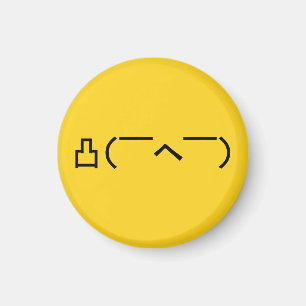Aimant Emoticône du doigt moyen en colère Kaomoji japonai