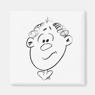 Aimant Émotions Dessin Visage Homme Animi