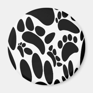 Aimant Empreinte Abstraite de chien