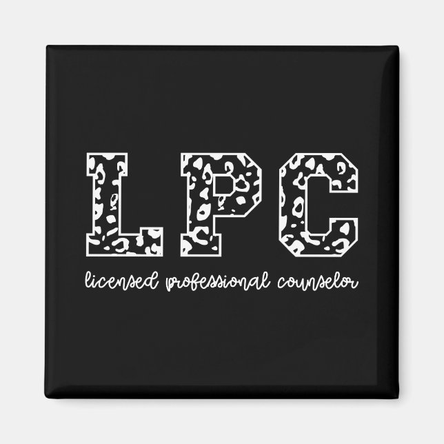 Aimant Empreinte de léopard de conseiller professionnel a (Devant)
