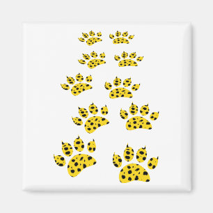 Aimant Empreinte de patte Cheetah