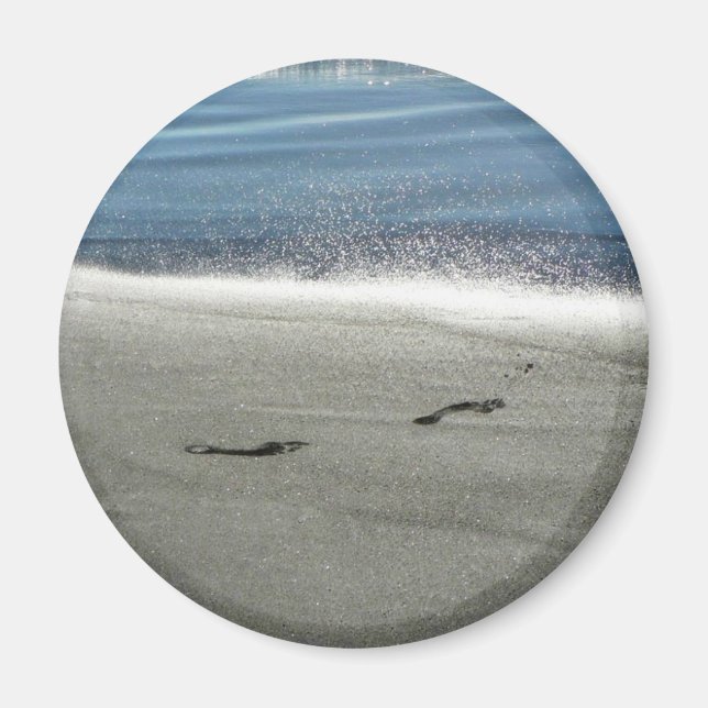 Aimant Empreintes Dans Le Sable (Devant)