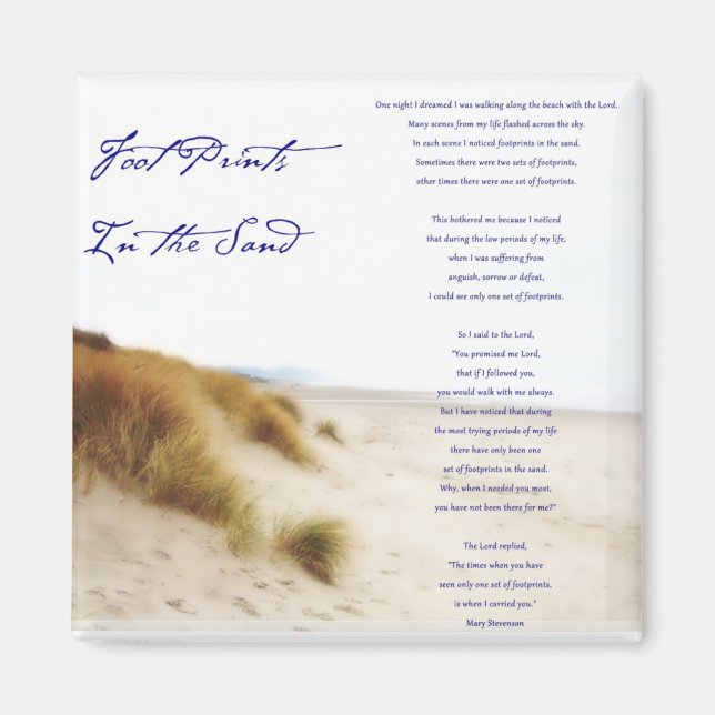 Aimant empreintes dans le sable (Devant)