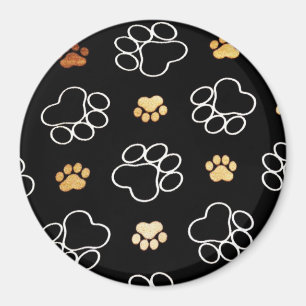 Aimant Empreintes de pattes de chien chiot cadeaux pour A