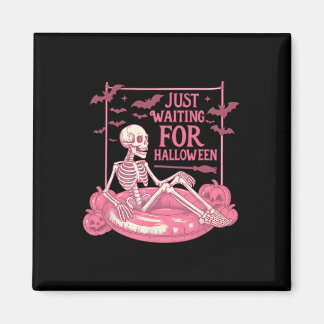Aimant En attente d'Halloween Skeleton Citrouille Éffraya