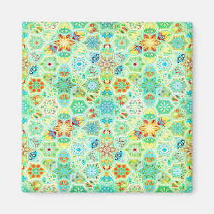 Aimant en carreau de mosaïque brillant