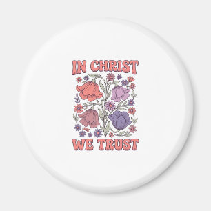 Aimant En Christ Nous Avons Confiance Design Vectoriel Fl