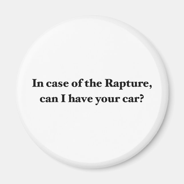 Aimant En Coque De La Rapture, Puis-Je Avoir Votre Voitur (Devant)