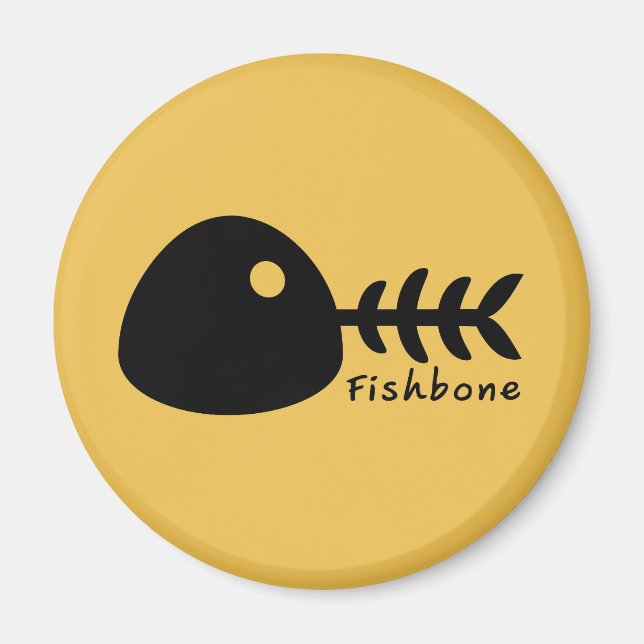 Aimant en forme d'arête de poisson (Devant)
