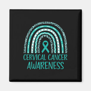 Aimant En Janvier, Nous Portons Un Cancer Du Col Turquois