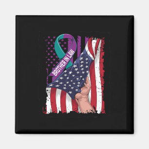 Aimant En mémoire de Brother in Law Suicide Awareness USA