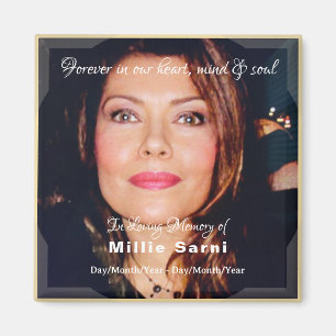 Aimant En mémoire de l'aimant des bougies avec texte - HA