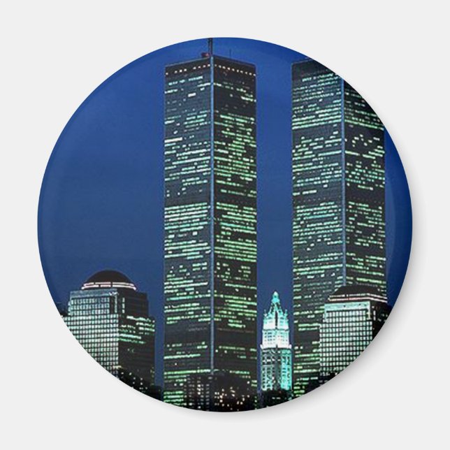 Aimant En mémoire En mémoire des tours jumelles WTC NYC (Devant)