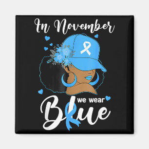 Aimant En Novembre Portons Bleu Femme Diabète