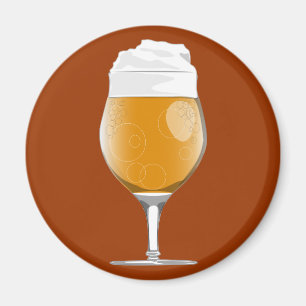 Aimant en verre de bière