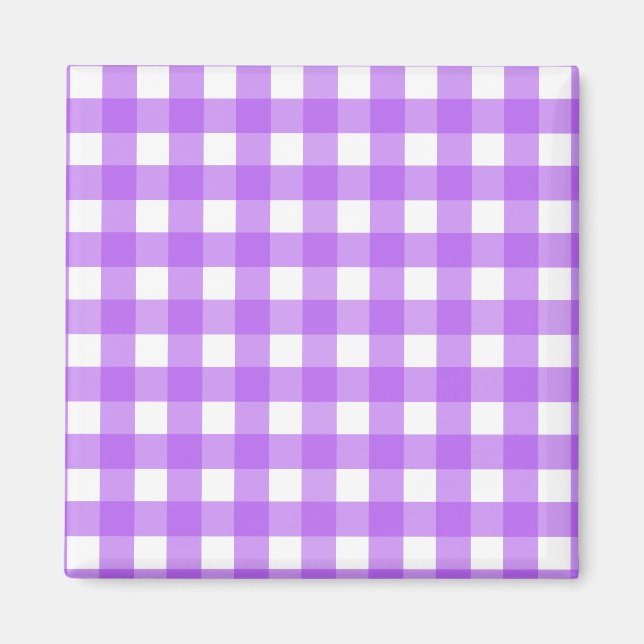 Aimant En vichy violet brillant (Devant)