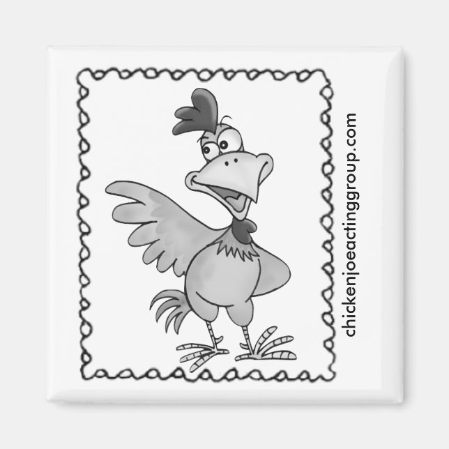 Aimant encadré Chicken Joe (Devant)