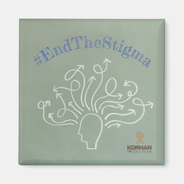 Aimant #EndTheStigma Korman Productions chaîne YouTube (Devant)