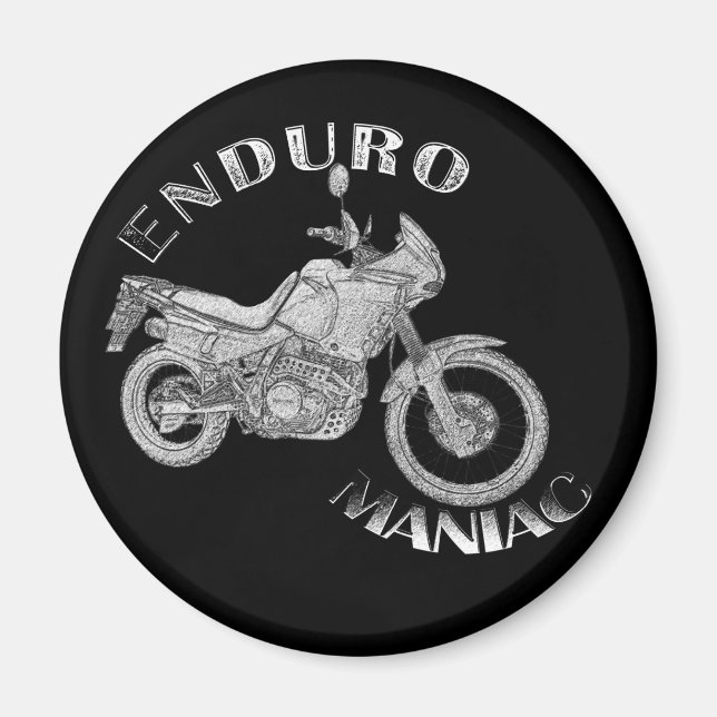 Aimant Enduro Maniac - Biker (Devant)