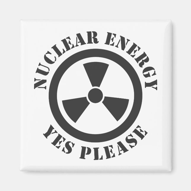 Aimant Énergie nucléaire, oui, s'il vous plaît, énergie n (Devant)