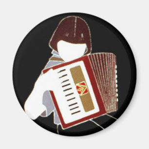 Aimant Enfant avec l'accordéon