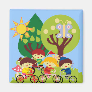 Aimant Enfants à vélo