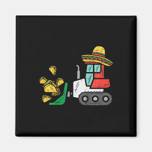 Aimant Enfants Charges De Tacos Bulldozer Cinco De Mayo K
