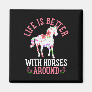 Aimant Enfants Cheval équitation équitation mignonne Cade