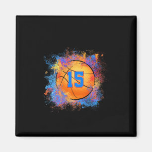Aimant Enfants de 15 ans 15e anniversaire Bysketbyll Enfa