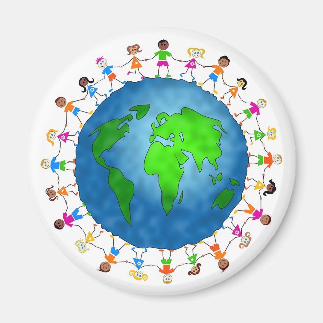 Aimant Enfants du monde (Devant)
