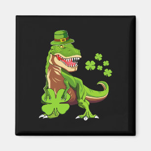 Aimant Enfants Heureux St Pat Trex Jour Dino St Patricks 