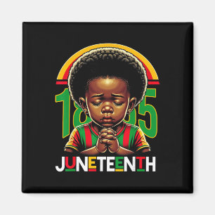 Aimant Enfants Juneteenth Prince 1865 Mois de l'histoire 
